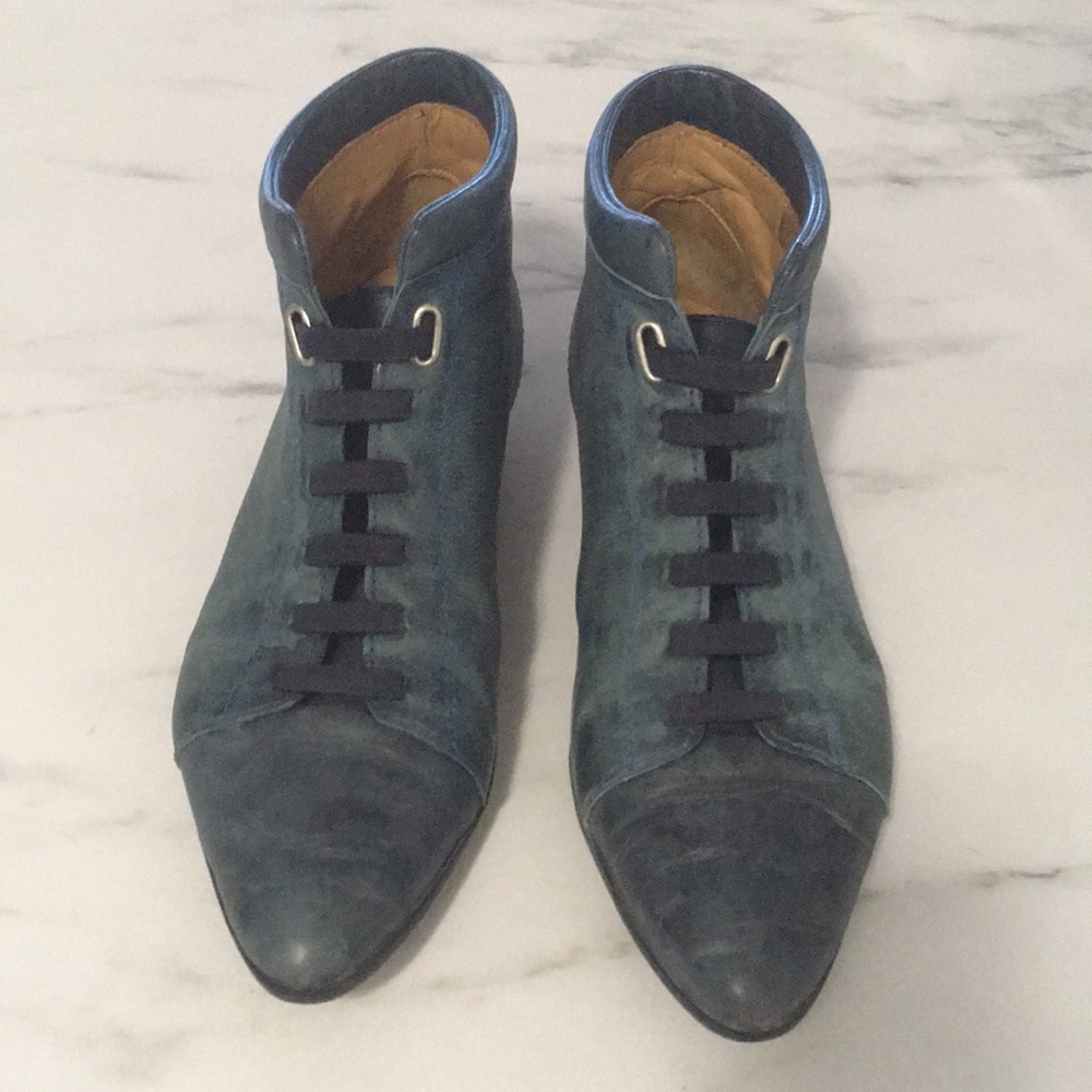 FLUEVOG Endurance Teal Ankle Boot